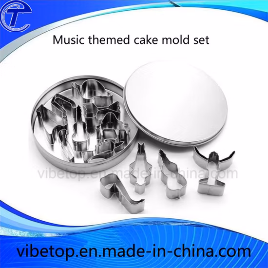 Le plus récent outil de cuisine en acier inoxydable Cookie Cutter Set moule à gâteau (M016)